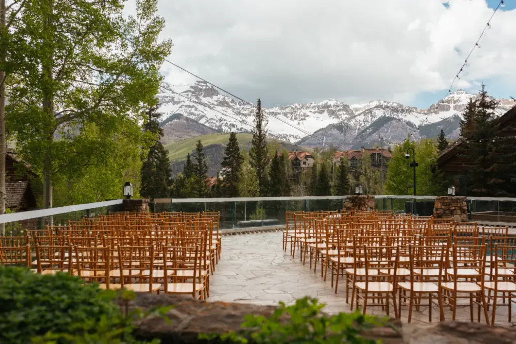 Weddings on the Pool Deck at Mountain Lodge Telluride