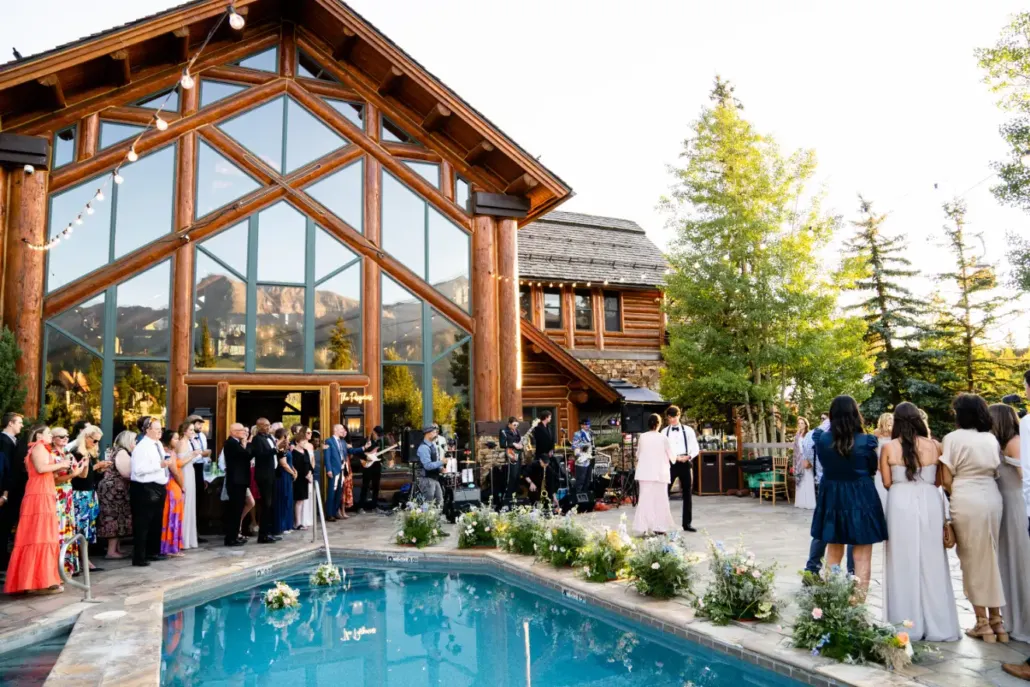 Weddings on the Pool Deck at Mountain Lodge Telluride Weddings on the Pool Deck at Mountain Lodge Telluride