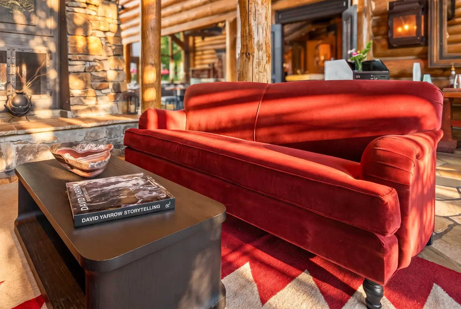 Red couches